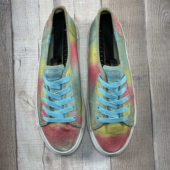 Keds Double Up Glitter Rainbow Girls Sneakers Multicolor Size 5 M KY55181 - Picture 5 of 16
